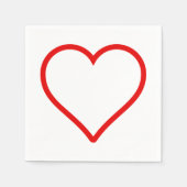 Liebe - Herz Napkins Serviette (Vorderseite)
