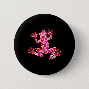 Liebe Herz Niedlich Frog Lover Couple Happy Valent Button