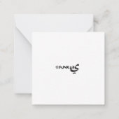 Liebe Herz-Notenkarte Mitteilungskarte (Rückseite)