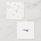 Liebe Herz-Notenkarte Mitteilungskarte (Vorne/Hinten)