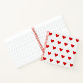 Liebe Herz Origami Vector Muster Notizblock (Innenseite)