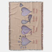 Liebe Herz Original Liebe Gemälde Romantik Decke (Vorderseite Vertikal)