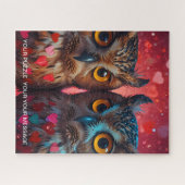 Liebe Herz Owl Puzzle (Horizontal)
