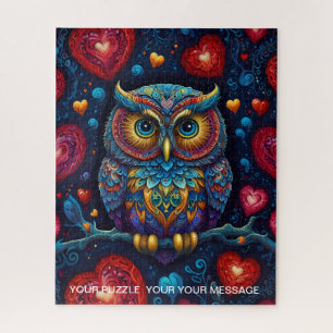 Liebe Herz Owl Puzzle