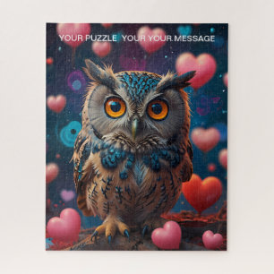 Liebe Herz Owl Puzzle