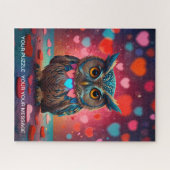 Liebe Herz Owl Puzzle (Horizontal)