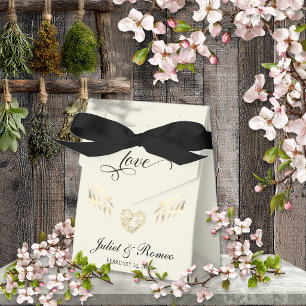 Liebe & Herz Personalisiert - Creme Geschenkschachtel