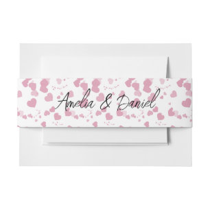 Liebe Herz Personalisiert Hochzeit Einladungsbanderole
