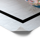 Liebe Herz personalisiertes Foto nach Maß Poster (Ecke)