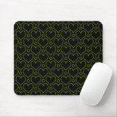 Liebe Herz & Polka Dots Muster in Kalkgrün Mousepad (Mit Mouse)