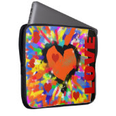 Liebe Herz, Pop Laptopschutzhülle (Vorne Rechts)