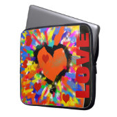 Liebe Herz, Pop Laptopschutzhülle (Vorderseite Links)