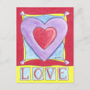 Liebe Herz Postkarte