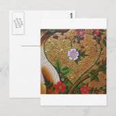 Liebe Herz Postkarte (Vorne/Hinten)