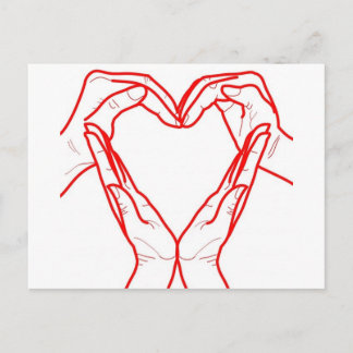 Liebe Herz Postkarte