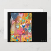 Liebe Herz Postkarte (Vorne/Hinten)