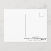 Liebe Herz Postkarte (Rückseite)