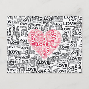 Liebe Herz Postkarte