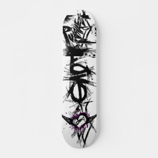 Liebe, Herz, Punk Skateboard (Vorne)
