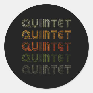 Liebe Herz Quintet T-Shirt Grunge Vintag Style Bla Runder Aufkleber