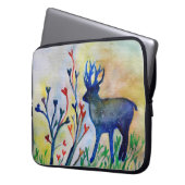 Liebe Herz Reindeer Neopren Laptop Schlauch 15" Laptopschutzhülle (Vorderseite Links)