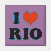 Liebe / Herz Rio de Janeiro Magnet (Vorne)