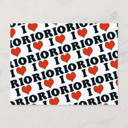 Liebe / Herz Rio de Janeiro Postkarte (Vorderseite)