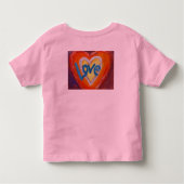 Liebe Herz Ripple Inspiration Word Art T - Shirt (Rückseite)