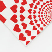 Liebe-Herz-romantischen Fleecedecke (Ecke)