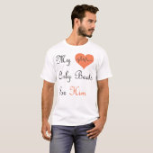 Liebe & Herz Romantisches Design T-Shirt (Vorne ganz)