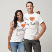 Liebe & Herz Romantisches Design T-Shirt (Unisex)