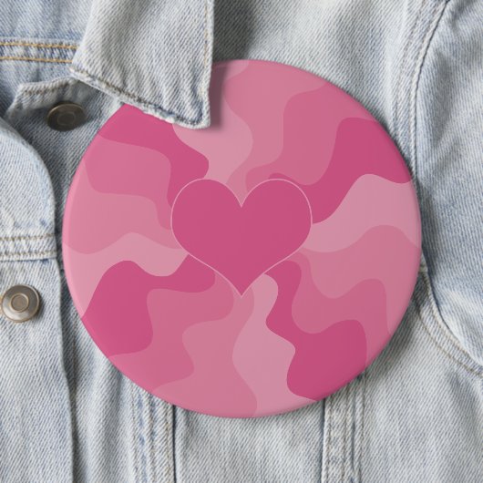 Liebe Herz - Rosa Button (Beispiel)