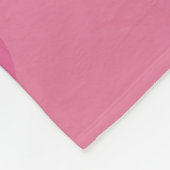 Liebe Herz - Rosa Fleecedecke (Ecke)