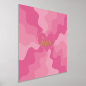 Liebe Herz - Rosa Foliendrucke (Ablage )