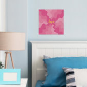 Liebe Herz - Rosa Foliendrucke (In Situ (Schlafzimmer))