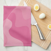 Liebe Herz - Rosa Geschirrtuch (Viertel Falte)