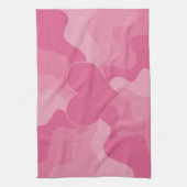 Liebe Herz - Rosa Geschirrtuch (Vertikal)