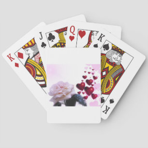 Liebe Herz Rose Blossom Blume Zerstörung Natur Spielkarten