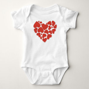 Liebe, Herz, Rotes Herz, Valentinstag Baby Strampler