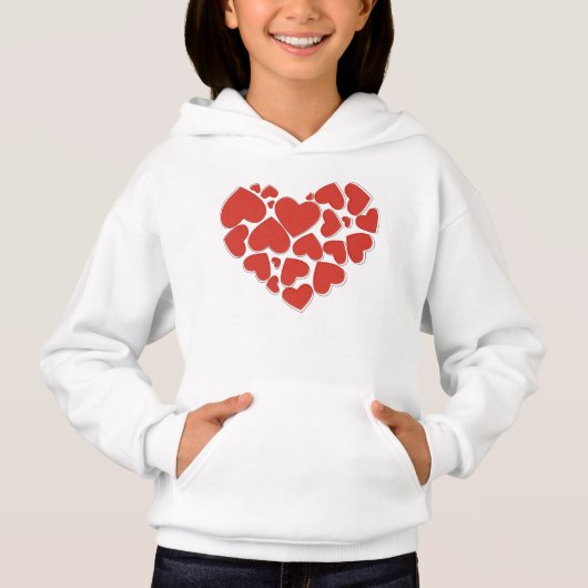 Liebe, Herz, Rotes Herz, Valentinstag Hoodie (Vorderseite)