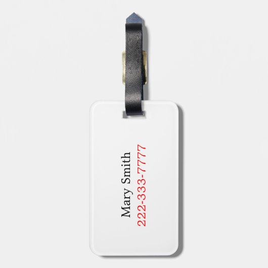 Liebe-Herz sagen Gepäck-Umbau Gepäckanhänger (Rückseite vertikal)