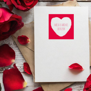 Liebe Herz Save the Date Hochzeit Permastempel