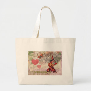 Liebe Herz Schatz Valentin Cherub Jumbo Stoffbeutel