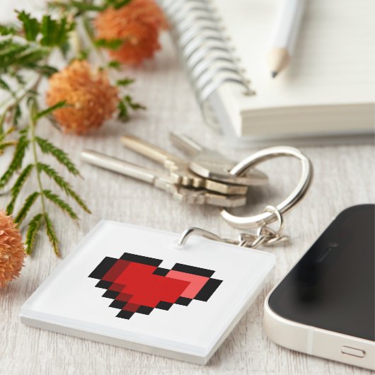 Liebe Herz Schlüsselanhänger (Vorderseite rechts)