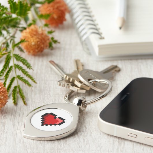 Liebe Herz Schlüsselanhänger (Seite)