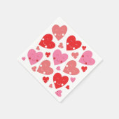 Liebe Herz Serviette (Ecke)