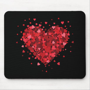 Liebe Herz Shirt für Damen Mädchen Jungen Herz Fra Mousepad