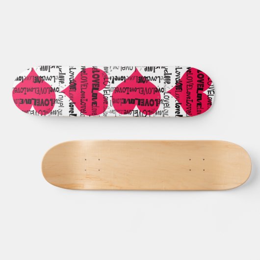 Liebe-Herz-Skateboard Skateboard (Horizontal)