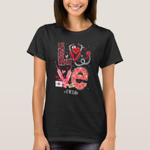 Liebe Herz Stethoskop Leben Sonnenschein Valenti T-Shirt