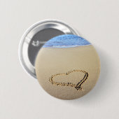 Liebe-Herz-Strand Button (Vorne & Hinten)